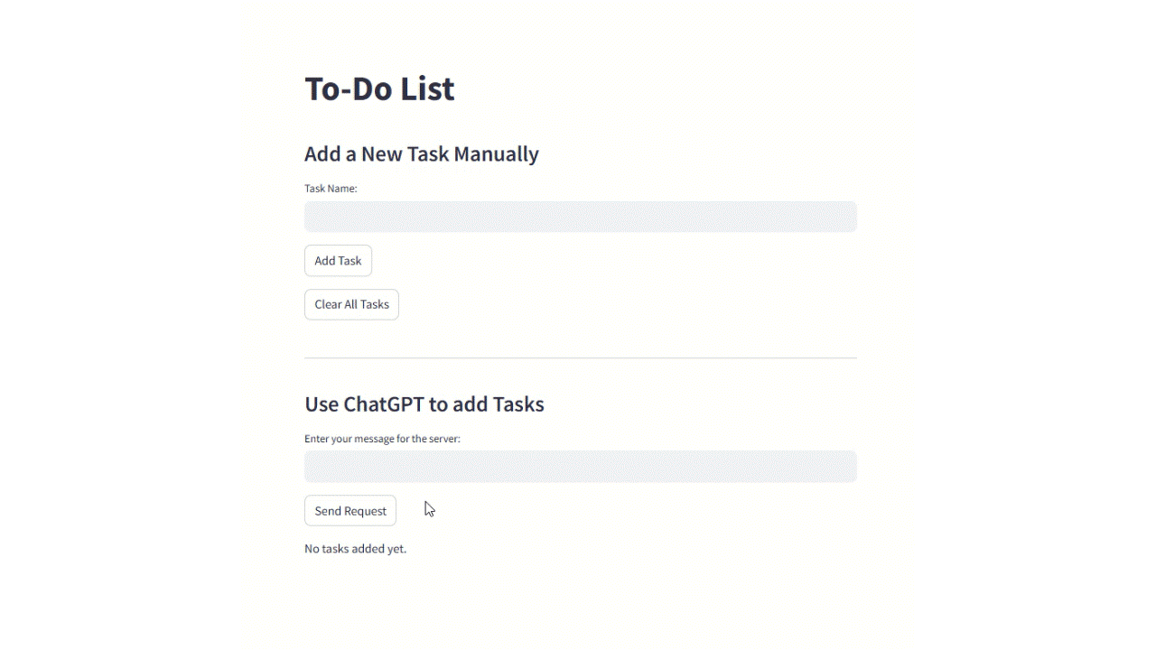 Animation of Python To Do List App